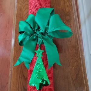 🎄"Ready for the Holidays" Red Burlap